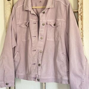 Women’s Jean Jacket 3X Lavender Sonoma